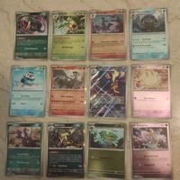lotto di carte Pokemon Holo+ album + carte gioco