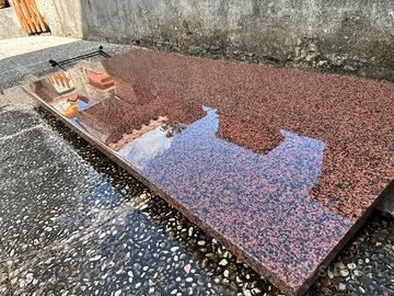 Lastra di granito rosso 170x75x3