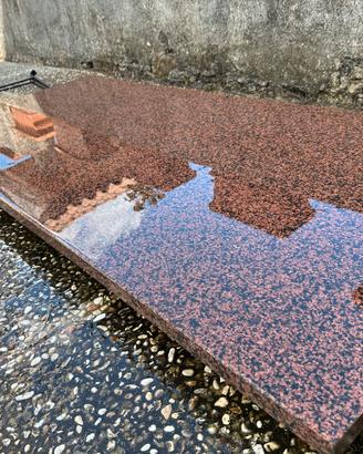Lastra di granito rosso 170x75x3