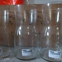 Vaso vetro e bottiglia