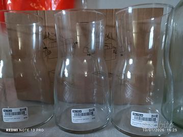 Vaso vetro e bottiglia