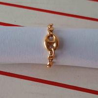 ANELLO ORO CON MAGLIA MARINA.