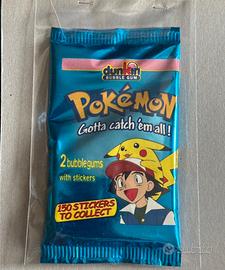 Bustina sigillata vintage anno 1999 Pokémon Dunkin