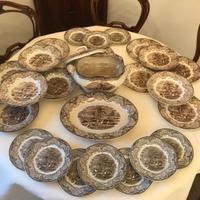 Antiquariato raro servito porcellana Landsae SCR