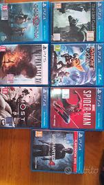 Lotto 7 giochi PS4/PS5