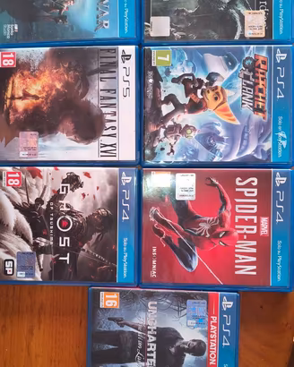 Lotto 7 giochi PS4/PS5