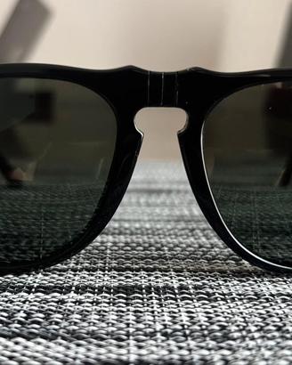 Persol 649 Classico Nero  Lenti Verdi 