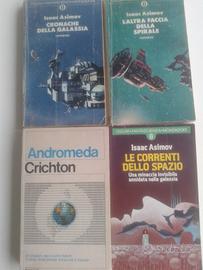 Asimov 2 libri e Crichton Andromeda