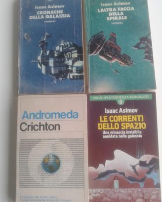 Asimov 2 libri e Crichton Andromeda