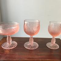 BICCHIERI LAVORAZIONI RILIEVO ROSE