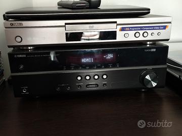 Impianto dolby e lettore DVD/cd Yamaha 