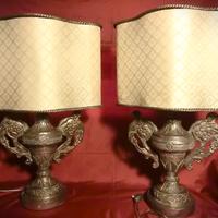 COPPIA DI GRANDI LAMPADE DA APPOGGIO ITALIA -1700