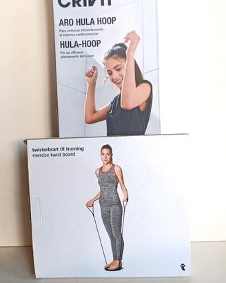 Set hula-hoop + pedana twister 