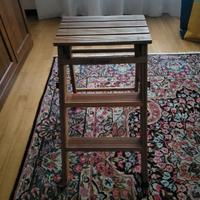 Sgabello Scaletta Pieghevole in Legno Massiccio