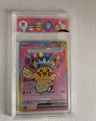 Carta Pokemon Pikachu 277 graad 10 ita