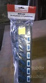 Multipresa-Ciabatta con 7 interruttori separati