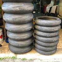 Gomme moto in mescola nuove e usate