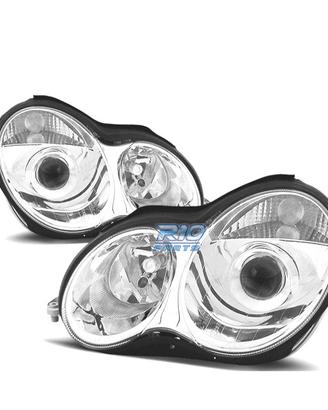 FARI MERCEDES CLASSE C W203 00-04 FONDO CROMATO