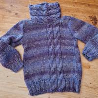 Maglione bambina vintage fatto a mano 