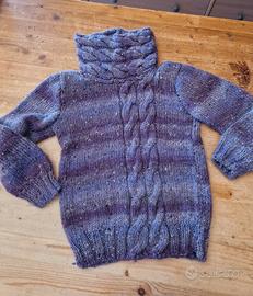 Maglione bambina vintage fatto a mano 