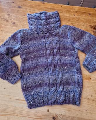 Maglione bambina vintage fatto a mano 