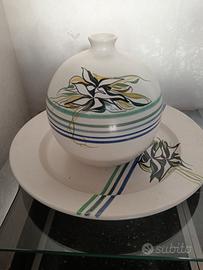 piatto e vaso in ceramica Il Tondo Celle Ligure 