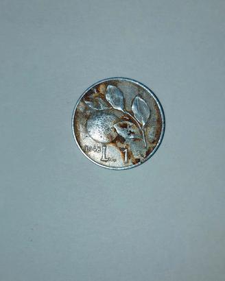 1 lira arancio anno 1948 da collezione 