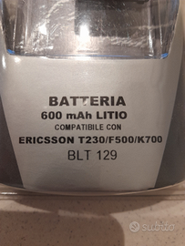 Batteria 600 mA litio