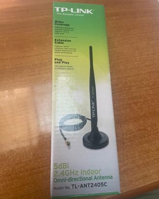 TP-Link TL-ANT2405C antenna WiFi 2.4GHz 5dBi nuova