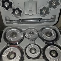 Set manubri palestra Domyos 14 kg
