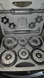 Set manubri palestra Domyos 14 kg