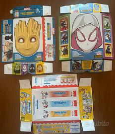 Articoli Kinder: calza befana, cartoncini Brioss,.