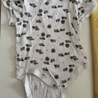 Body bimbo mezza manica con pecorelle