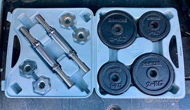 Set 2 manubri e dischi Doymos 20 kg