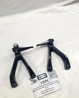 COPPIA PEDANE POSTERIORI PASSSEGGERO PER HONDA CBR