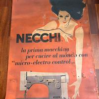 Necchi raro poster Jeanne Grignani