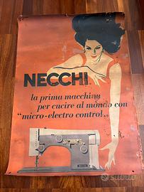 Necchi raro poster Jeanne Grignani
