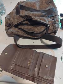 Borbonese sacca telata logata con zip e annesso po