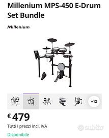 Batteria Millennium MPS-450 E-Drum Set Bundle