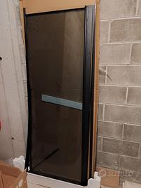 PORTA DOCCIA NICCHIA NERO FUMÉ