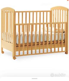  Lettino con cassetto e materasso nuovo 