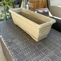 Fioriera per balcone 20x50 cm marrone taupe