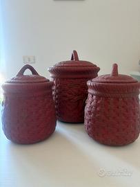 Set barattoli ceramica
