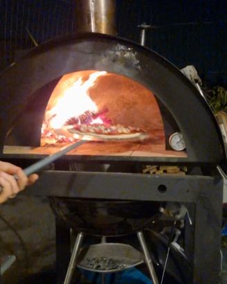 Forno a legna pizza + carrello –🔥