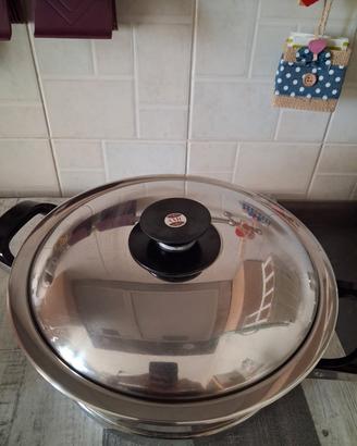 pentole AMC  nuove con coperchi e scolapasta