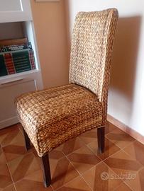 Sedie etniche in banano