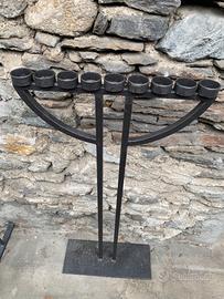 candelabro da terra in ferro battuto