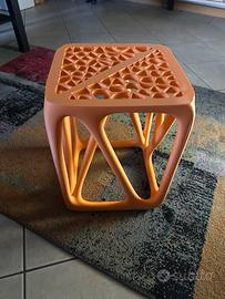 Sgabello desing arancione 3d print