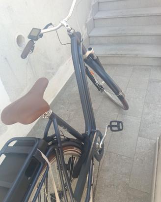 Bici elettrica assistita con Cambio e carica batte