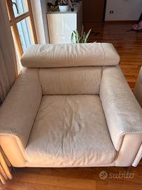 poltrona in pelle Natuzzi